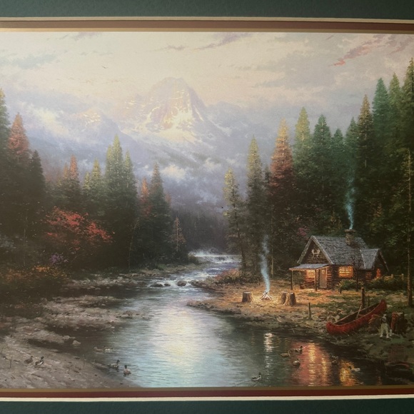 Thomas Kinkade End of Perfect Day II  Print Matted Lithograph Size 11 x 14 inch - Picture 3 of 6